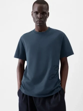 The J short-sleeve t-shirt Embroidered monogram t-shirt