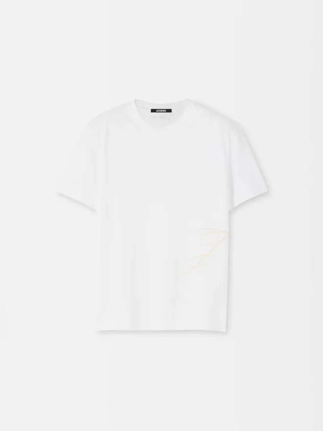 The J short-sleeve t-shirt Embroidered monogram t-shirt The J short-sleeve t-shirt Embroidered monogram t-shirt