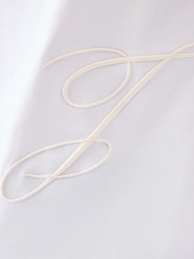 The J t-shirt Embroidered t-shirt The J t-shirt Embroidered t-shirt