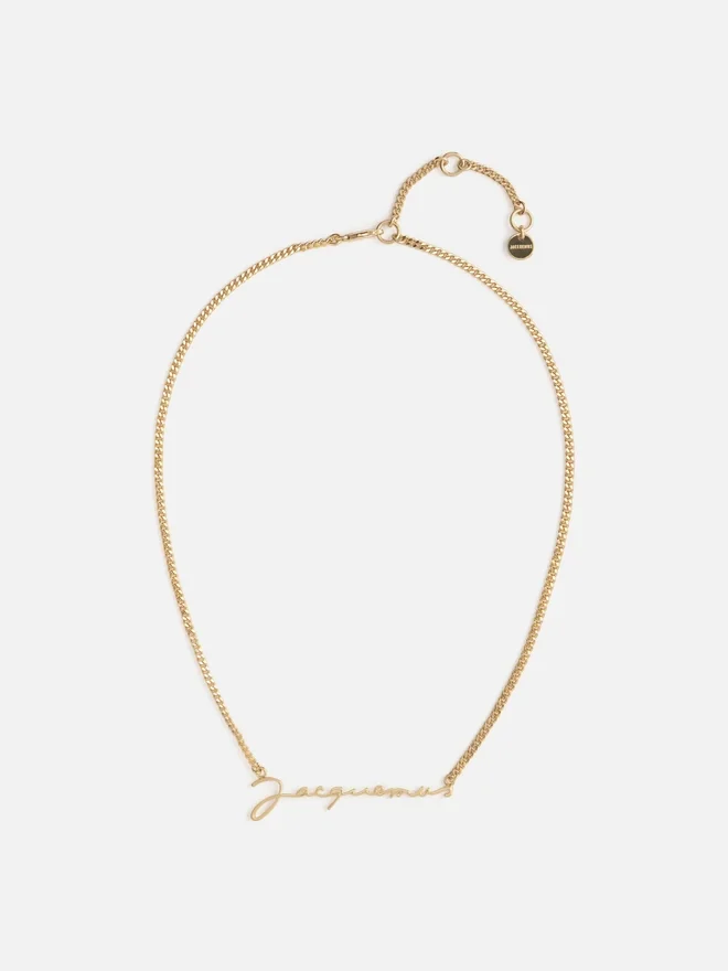 The Jacquemus necklace Signature logo chain necklace The Jacquemus necklace Signature logo chain necklace
