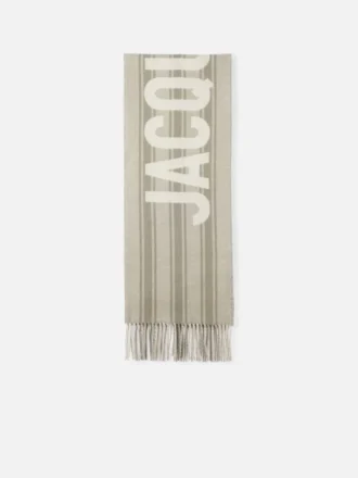 The Jacquemus scarf Fringe logo scarf