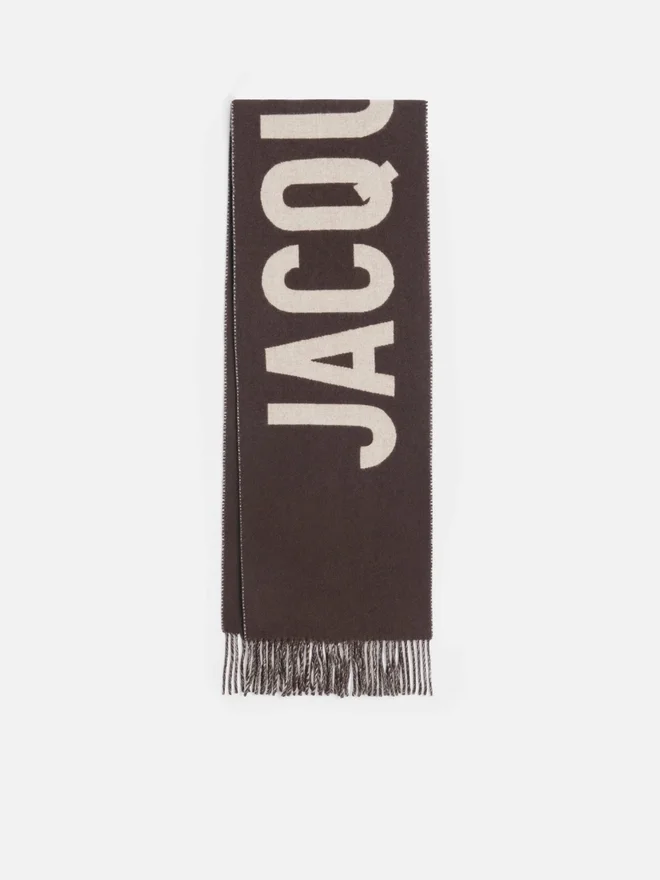 The Jacquemus scarf Fringe logo scarf The Jacquemus scarf Fringe logo scarf