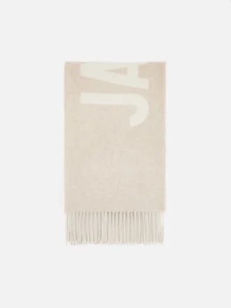 The Jacquemus scarf Fringe logo scarf