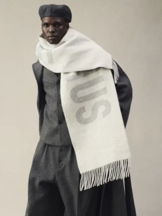 The Jacquemus scarf Fringe logo scarf