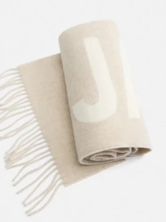 The Jacquemus scarf Fringe logo scarf