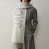 The Jacquemus scarf Fringe logo scarf The Jacquemus scarf Fringe logo scarf