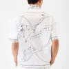 The Jean shirt Dog print bowling shirt