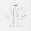 The Jean shirt Dog print bowling shirt
