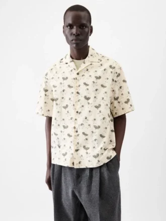 The Jean shirt Duck print bowling shirt