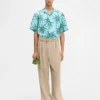 The Jean shirt Palm Trees Star printed short-sleeved shirt