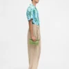 The Jean shirt Palm Trees Star printed short-sleeved shirt