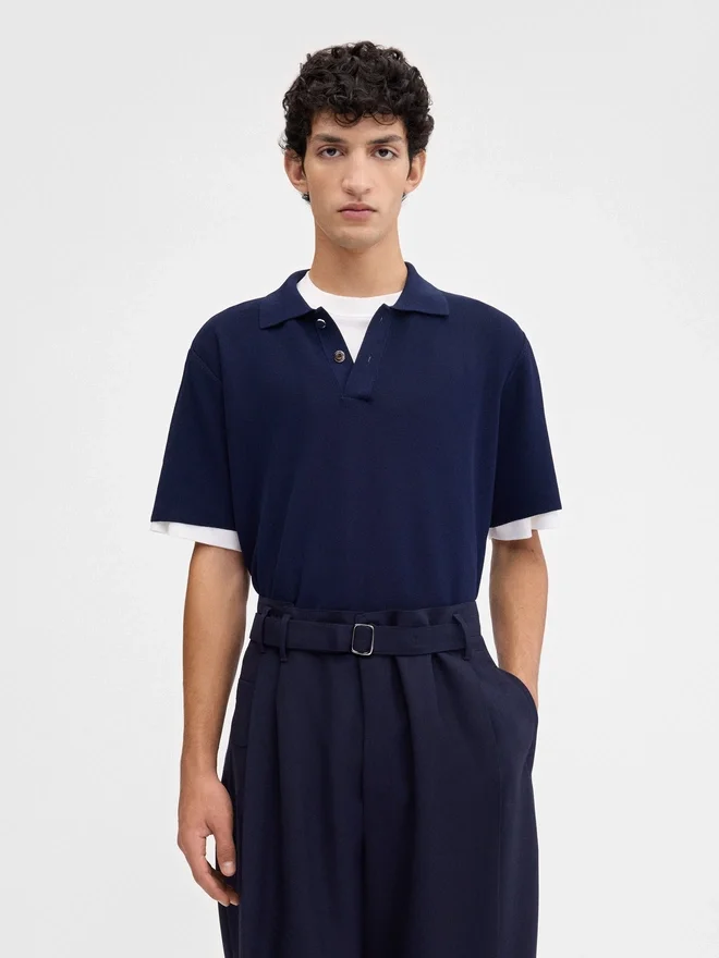 The knit polo shirt Knit polo The knit polo shirt Knit polo