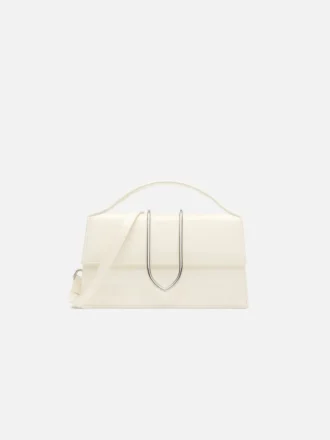 The large Bambino Cross-body metal flap bag