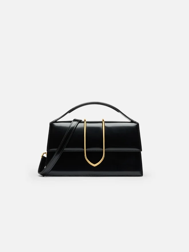 The large Bambino Cross-body metal flap bag The large Bambino Cross-body metal flap bag