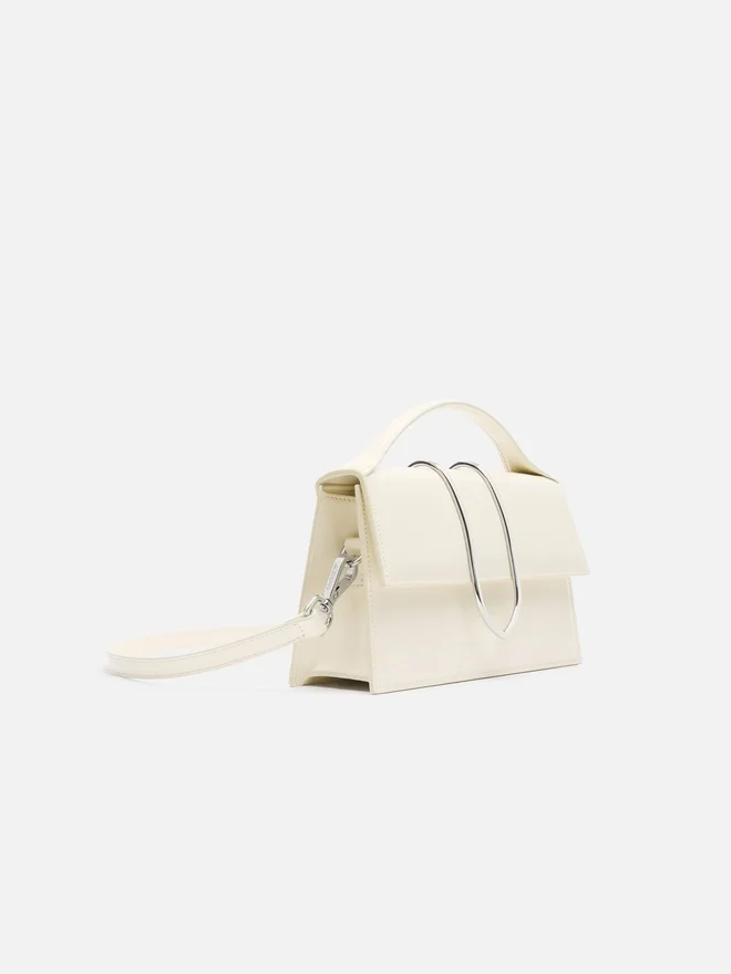 The large Bambino Cross-body metal flap bag The large Bambino Cross-body metal flap bag