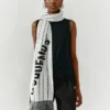 The Liga scarf Striped knit scarf