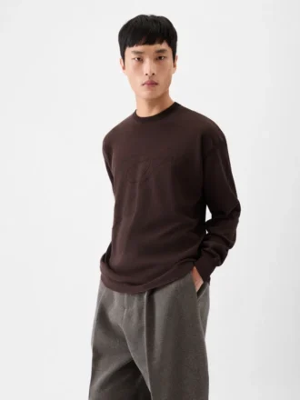 The Lino long-sleeve knit Jacquard signature knit