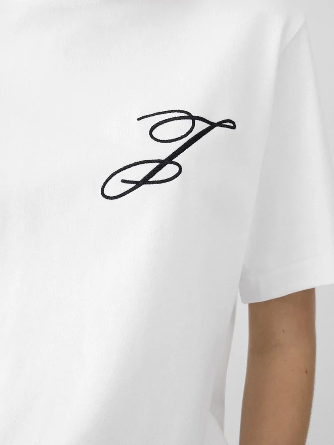 The Logo t-shirt Short-sleeve t-shirt with embroidered logos The Logo t-shirt Short-sleeve t-shirt with embroidered logos