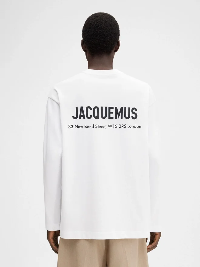 The London address long-sleeve t-shirt Long sleeve t-shirt with printed address and logo – sold exclusively online and in our London store The London address long-sleeve t-shirt Long sleeve t-shirt with printed address and logo – sold exclusively online and in our London store