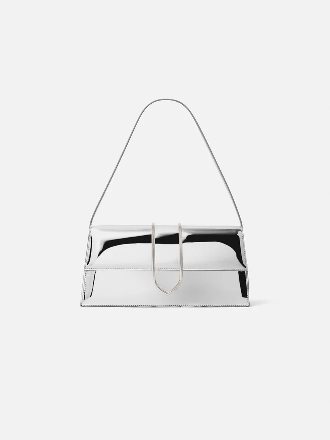 The long Bambino Long metal flap bag The long Bambino Long metal flap bag