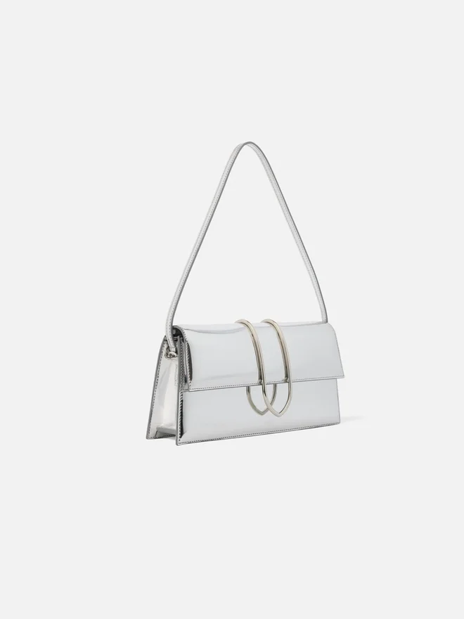 The long Bambino Long metal flap bag The long Bambino Long metal flap bag