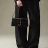 The long Bambino Long metal flap bag The long Bambino Long metal flap bag