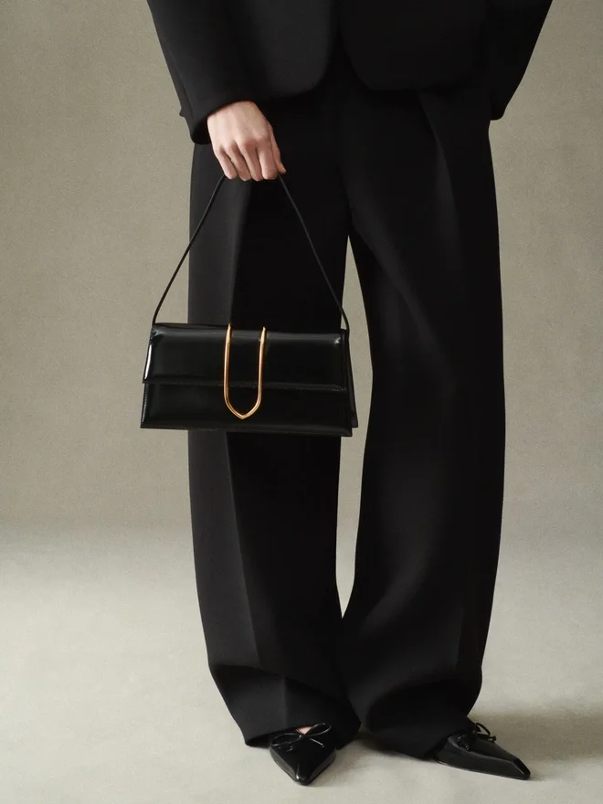 The long Bambino Long metal flap bag The long Bambino Long metal flap bag