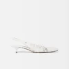 The low Cubisto Banane Woven banana sling-backs