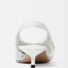 The low Cubisto Banane Woven banana sling-backs