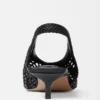 The low Cubisto Banane Woven banana sling-backs