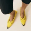 The low Cubisto Banane Woven banana sling-backs