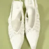 The low Cubisto Banane Woven banana sling-backs