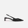 The low Duelo slingbacks Circle square kitten heels