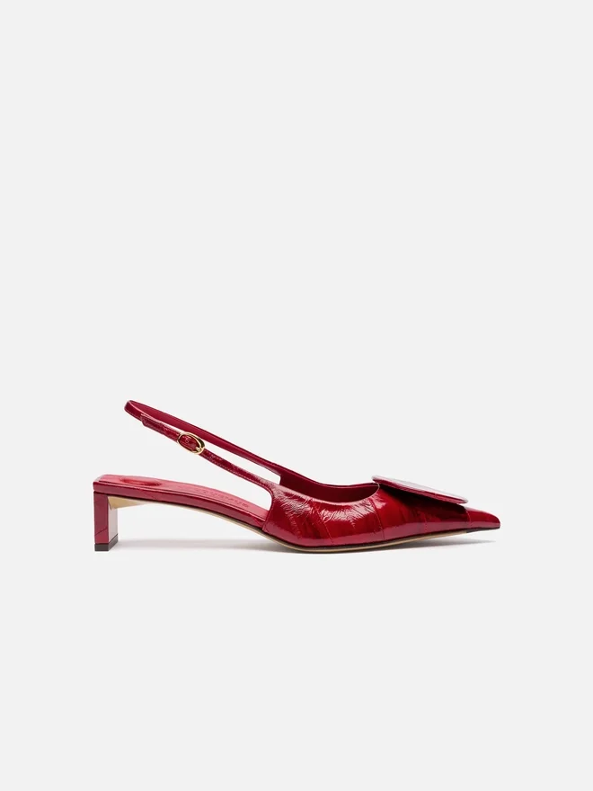 The low Duelo slingbacks Circle square kitten heels The low Duelo slingbacks Circle square kitten heels