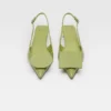 The low Duelo slingbacks Circle square kitten heels