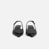 The low Duelo slingbacks Circle square kitten heels