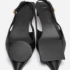 The low Duelo slingbacks Circle square kitten heels