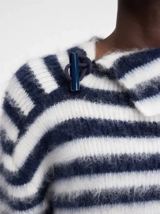 The Marina sweater Striped mohair jumper The Marina sweater Striped mohair jumper