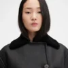 The Marino jacket Double-breasted shearling jacket