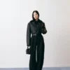 The Marino jacket Double-breasted shearling jacket