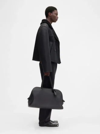 The Marino jacket Short shearling pea coat