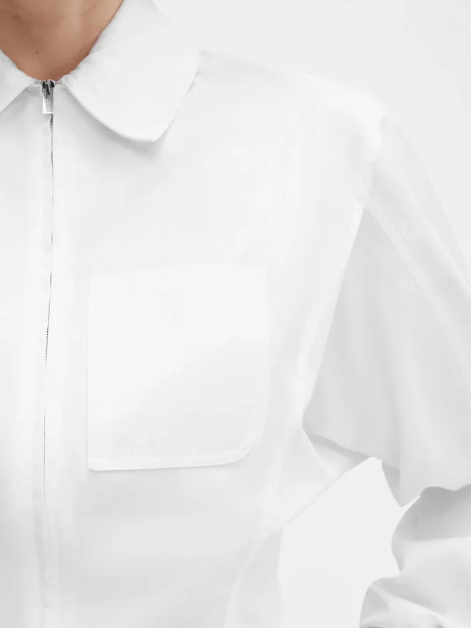 The Mirada shirt Cropped zipper shirt The Mirada shirt Cropped zipper shirt