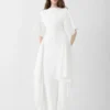 The Mistral knit dress Draped short-sleeve dress