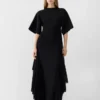 The Mistral knit dress Draped short-sleeve dress