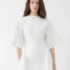 The Mistral knit dress Draped short-sleeve dress