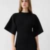 The Mistral knit dress Draped short-sleeve dress