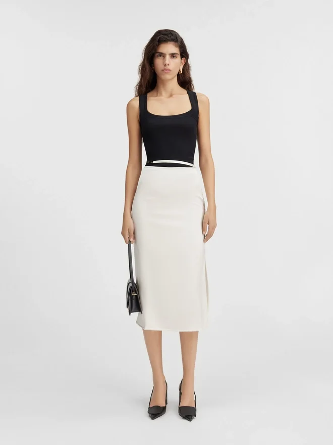 The Notte skirt Satin midi skirt The Notte skirt Satin midi skirt