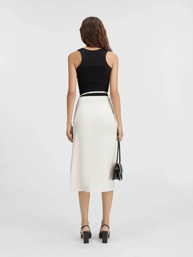 The Notte skirt Satin midi skirt The Notte skirt Satin midi skirt
