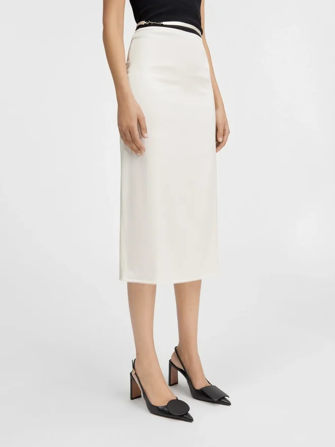The Notte skirt Satin midi skirt The Notte skirt Satin midi skirt