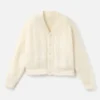 The Nuvola cardigan Mohair buttonned cardigan